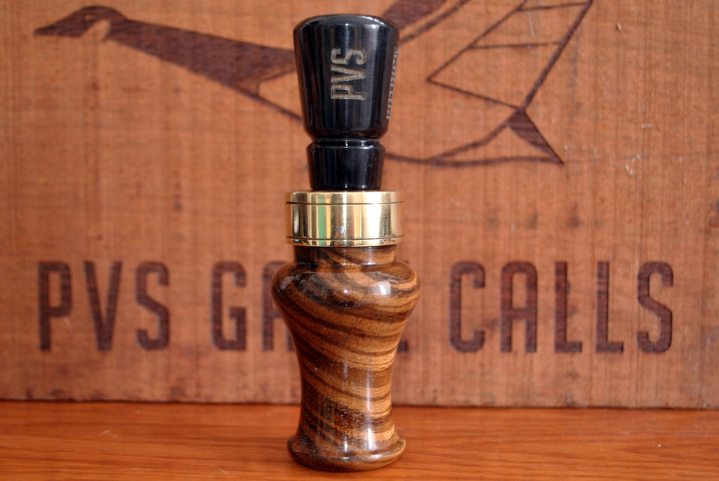 N0.1 - Zebrawood and Blackwood Duck call