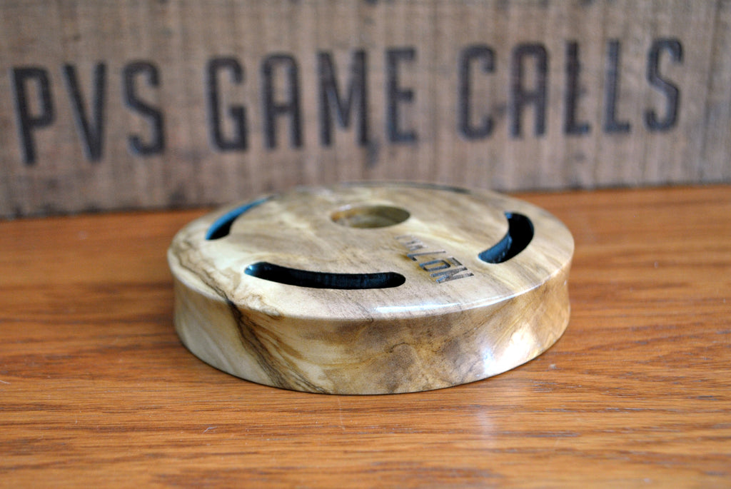 N0.7 Turkey Pot Call. Slate Over Glass - Olive wood