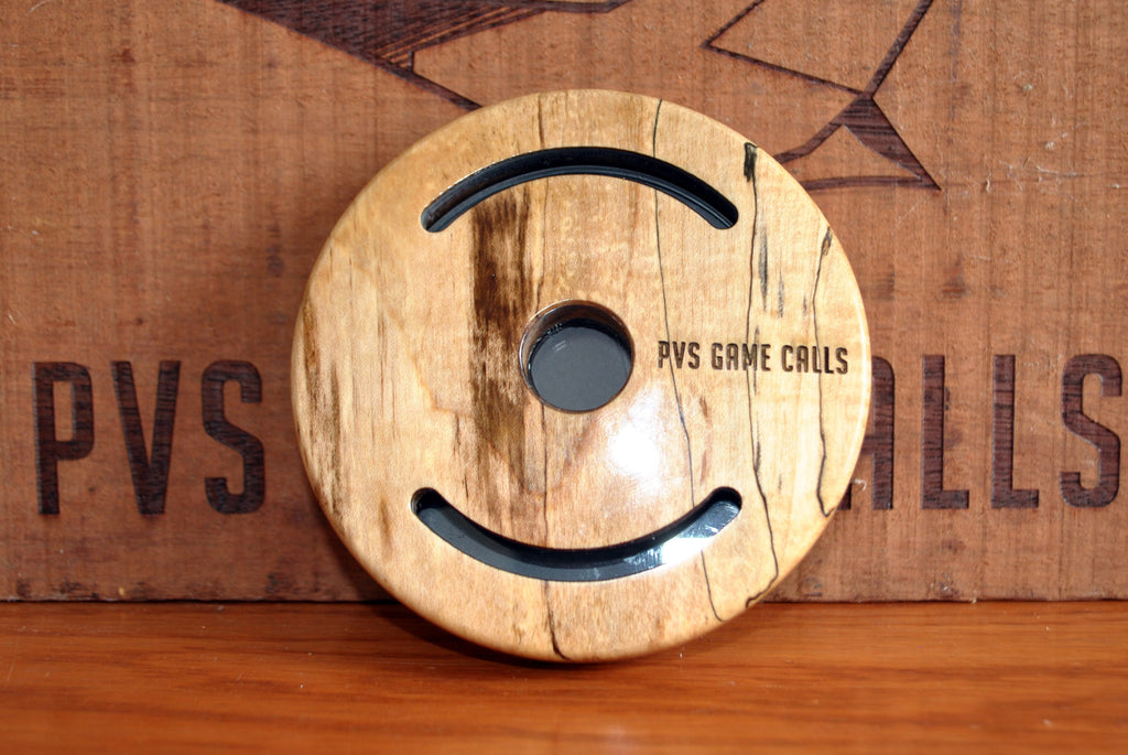N0.7 Turkey Pot Call. Slate Over Glass - Spalted Maple