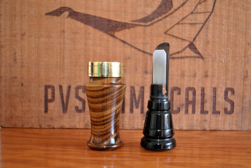 N0.2 - Zebrawood and Blackwood  Duck call