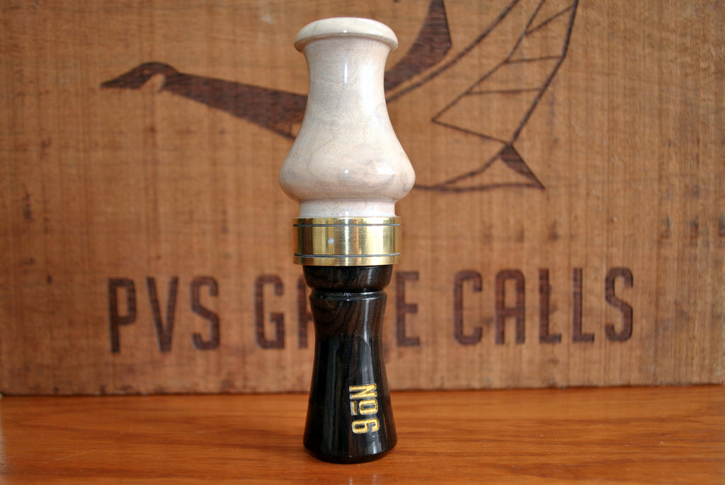 N06 - White Washed Maple and Blackwood Goose Call