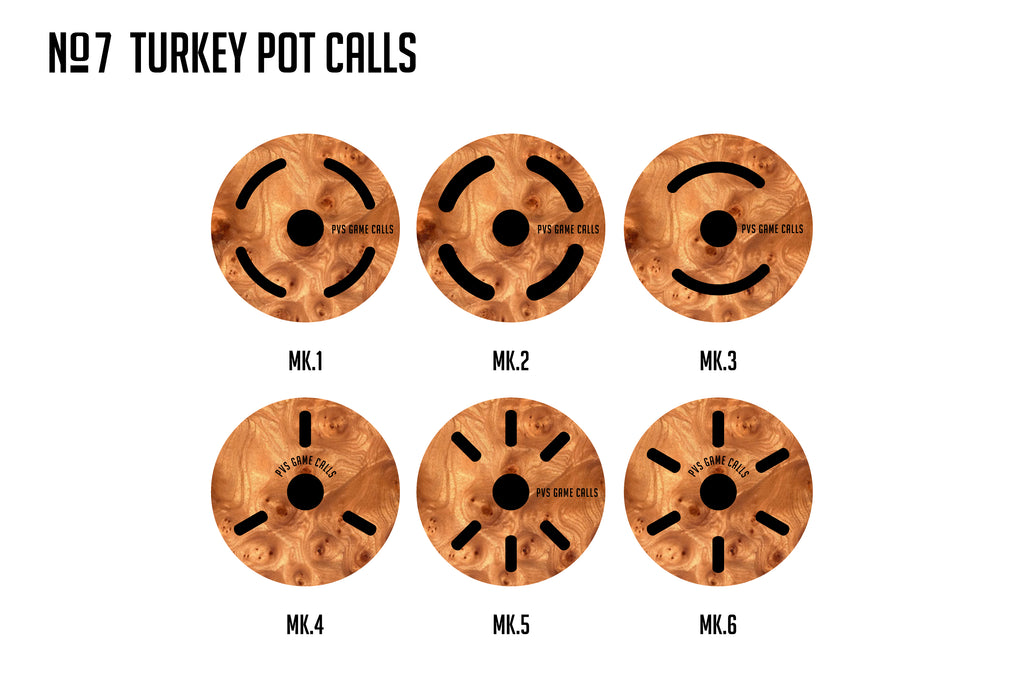 N0.7 Turkey Pot Call. Copper over Glass -  Plain Maple - Oil finish